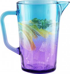  Trend Glass Dzbanek z uchem na wodę i napoje Gigi fioletowo - niebieskie 1230 ml