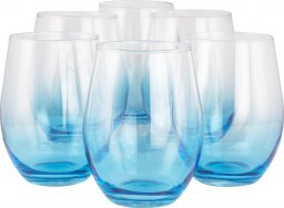 Trend Glass Szklanki do wody i napojów Phoebe ombre niebieskie 624 ml