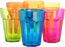 Trend Glass Szklanki do wody i napojów Gigi Colorful Boom 425 ml