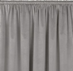 Homede Homede Zasłona VILA velvetowa z tunelem 200x270 szara wzór 1