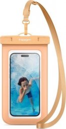  Spigen Spigen A601 Universal Waterproof Case - Etui do smartfonów do 6.9" (Morelowy)