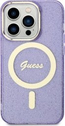  Guess Etui Guess GUHMN61HCMCGU Apple iPhone 11/XR purpurowy/purple hardcase Glitter Gold MagSafe