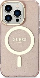  Guess Etui Guess GUHMN61HCMCGP Apple iPhone 11/XR różowy/pink hardcase Glitter Gold MagSafe