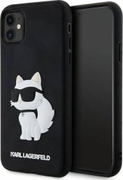  Karl Lagerfeld Etui Karl Lagerfeld KLHCN613DRKHNK Apple iPhone 11/XR czarny/black hardcase Rubber Choupette 3D
