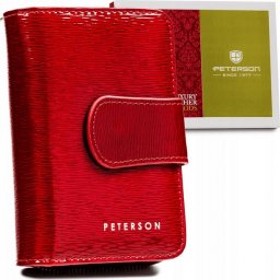  Peterson Skórzany portfel damski na zatrzask  Peterson NoSize