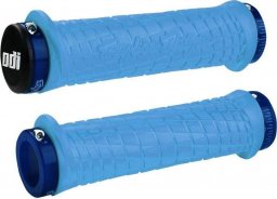 ODI Chwyty przykręcane MTB ODI Troy Lee Designs, Lock-On turkusowe, niebieskie obejmy, 130mm