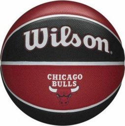  Wilson Piłka do Koszykówki NBA Team Tribute Chicago Bulls Czerwona
