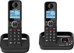 Telefon stacjonarny Alcatel Telefon bezprzewodowy F860 Duo czarny