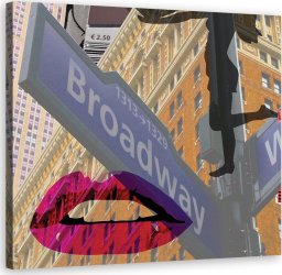 Feeby OBRAZ NA PŁÓTNIE Broadway Nowy Jork 40x40