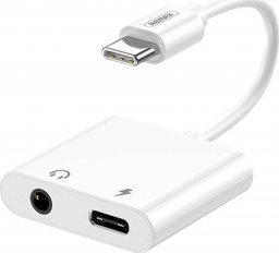 Adapter USB Remax Adapter Remax USB-C do USB-C, AUX 3.5mm, RL-LA11 (biały)