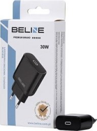 Ładowarka Beline Ładowarka sieciowa 30W GaN USB-C PD 3.0 bez kabla, czarna