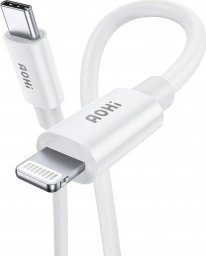Kabel USB AOHI USB-C - Lightning Biały (AOC-L003)