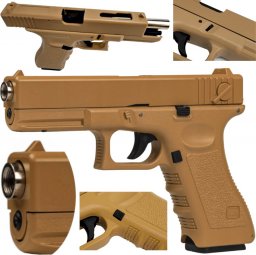  tomdorix Pistolet Glock 17 Replika ASG Na Kulki + Tarcze