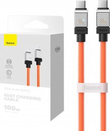 Kabel USB Baseus USB-C - USB-C 1 m Pomarańczowy (CAKW000207)