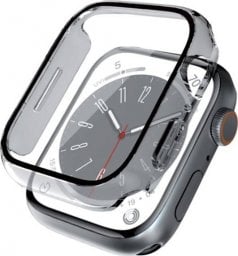  Crong Crong Hybrid Watch Case - Etui ze szkłem Apple Watch 45mm (Clear)