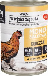  Wiejska Zagroda Karma mokra dla kota WIEJSKA ZAGRODA Monobiałkowa kurczak 400 g