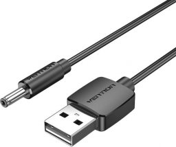 Kabel USB Vention USB-A - mini Jack 3.5 mm 1 m Czarny (CEXBF)