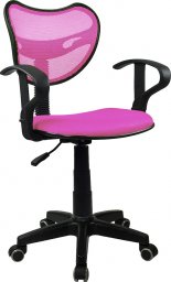 Krzesło biurowe Chiccot Fotel biurowy wentylowany obrotowy Model: PS89 Kolor: Różowy