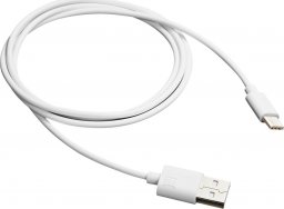 Kabel USB Canyon CANYON Kabel USB/USB-C, UC-1, 5W, 1m, Biały