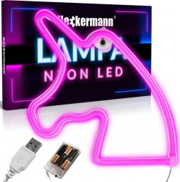 Kinkiet Heckermann Neon LED Heckermann wiszący JEDNOROŻEC