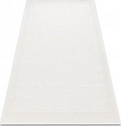  Dywany Łuszczów Dywan TIMO 5979 SZNURKOWY SIZAL outdoor ramka biały, 240x330 cm