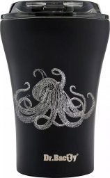  Dr.Bacty Kubek ceramiczny z pokrywką Dr.Bacty Apollo Octopus - czarny