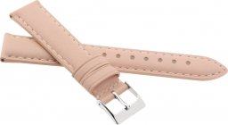 JVD Skórzany pasek do zegarka 18 mm JVD R41317-18 różowy łososiowy