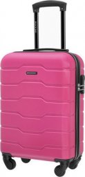  Puccini Alicante ABS024C - Mała/Kabinowa walizka, różowa