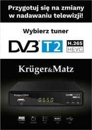  Kruger&Matz Plakat Kruger&Matz Tuner DVB-T2