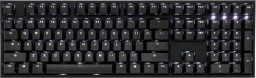 Klawiatura Ducky Ducky One 2 Backlit PBT Gaming Tastatur, MX-Speed-Silver, weiße LED - schwarz