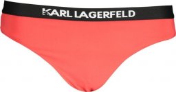  Karl Lagerfeld KARL LAGERFELD KOSTIUM KĄPIELOWY Z BOCZNYM DOLEM DAMSKI CZERWONY S