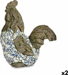  Ibergarden Dekoracyjna figurka ogrodowa Kogut Polyresin 22,5 x 46 x 41,5 cm (2 Sztuk)