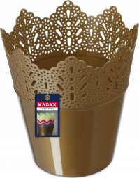  Kadax Doniczka Osłonka Na Kwiaty Rośliny Złota 14,5 cm