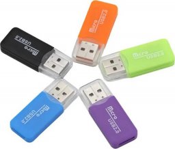 Czytnik Aptel Czytnik Kart Pamięci microSD/TF w formie pendrivea USB mix kolorów AK242B