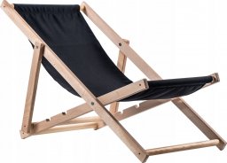  Kadax Leżak Ogrodowy Fotel Plażowy Składany Drewniany