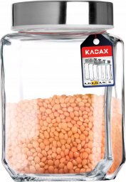  Kadax Pojemnik Na Żywność Szklany Z Pokrywką 500ml Biały
