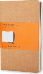 Moleskine Zestaw 3 zeszytów MOLESKINE Cahier Journals P (9x14cm), w linie, 64 strony, piaskowy