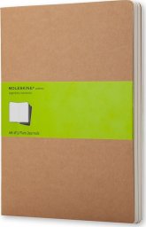  Moleskine Zestaw 3 zeszytów MOLESKINE Cahier Journals XL (19x51cm), gładki, 120 stron, piaskowy