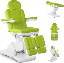 Physa Fotel kosmetyczny podologiczny do tatuażu masażu spa LA PAZ - zielony Fotel kosmetyczny podologiczny do tatuażu masażu spa LA PAZ - zielony