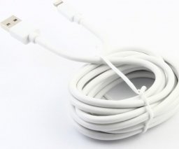 Kabel USB Muvit USB-A - Lightning 3 m Biały (MUUSC0139)