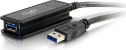 Kabel USB C2G C2G 5m USB 3.0 USB-A Male to USB-A Female Active Extension Cable - USB-Verlangerungskabel - USB Typ A (M) zu USB Typ A (W) - USB 3.0 - 30 V - 5 m - aktiv - Schwarz