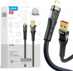 Kabel USB Rock ROCK Z21 Wzmacniany Kabel USB Lightning PD 120cm : Kolor - czarny
