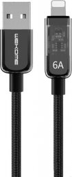Kabel USB Wekome USB-A - Lightning 1 m Czarny (WK-WDC-180_01_BLACK)
