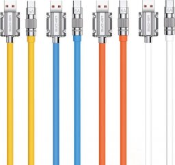 Kabel USB Wekome USB-A - USB-C 1 m Pomarańczowy (WK-WDC-186_02_ORANGE)