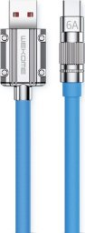 Kabel USB Wekome USB-A - USB-C 1 m Niebieski (WK-WDC-186_02_BLUE)