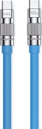 Kabel USB Wekome USB-C - USB-C 1 m Niebieski (WK-WDC-188_BLUE)