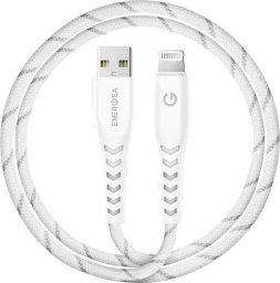 Kabel USB Energea USB-A - Lightning 1.5 m Biały (CBL-NF-WHT150)