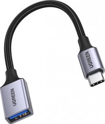 Kabel USB Ugreen USB-A - USB-C 0.15 m Czarny (6941876213054)