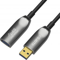 Kabel USB Claroc Claroc Kabel optyczny USB-A M-F Gbps 15m