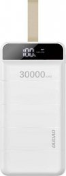 Powerbank Dudao Dudao power bank 30000 mAh 3x USB z lampką LED biały (K8s+ white)